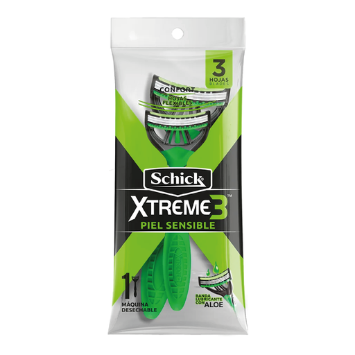 [54011] Máquina de afeitar piel sensible SCHICK XTREME3 1x12un