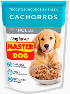 [132052] Alimento Húmedo Pollo Cachorro Master Dog 20x85gr